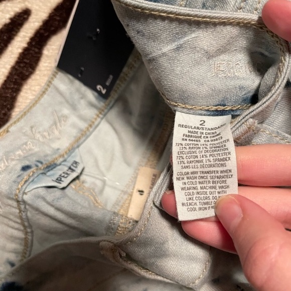 AEO Bleached Tye-Dye Skinny Jeans - Picture 7 of 8